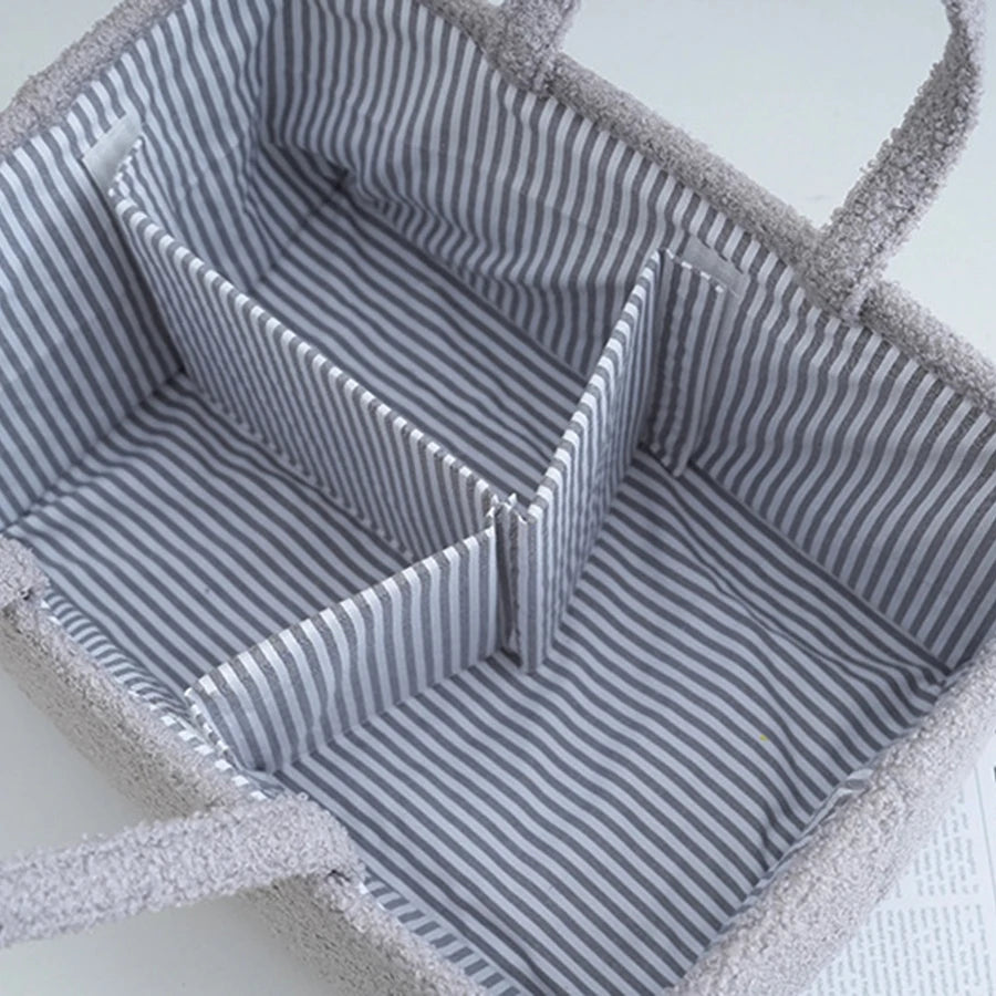 Teddy storage basket - multifunctional diaper bag &amp; organizer - for bottles, diapers &amp; baby items