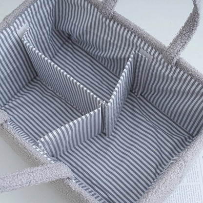 Teddy storage basket - multifunctional diaper bag &amp; organizer - for bottles, diapers &amp; baby items