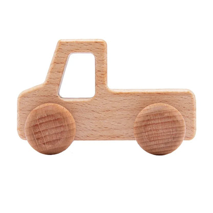 Wooden toy cars – sustainable beechwood vehicles – available in various designs