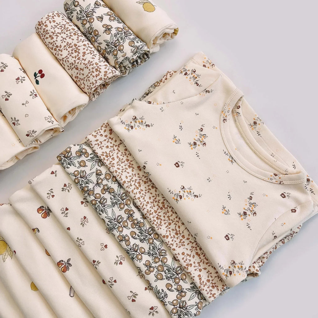 Baby pajama set – long sleeves &amp; pants – soft cotton – unisex loungewear