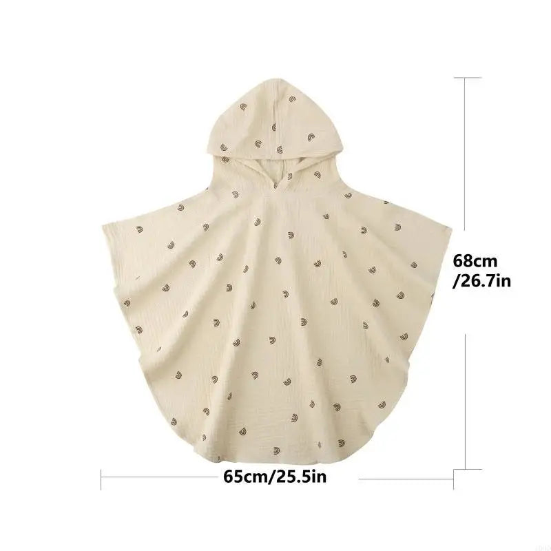 Baby bathrobe with hood - skin-friendly bath towel - toddler bathrobe for after the bath