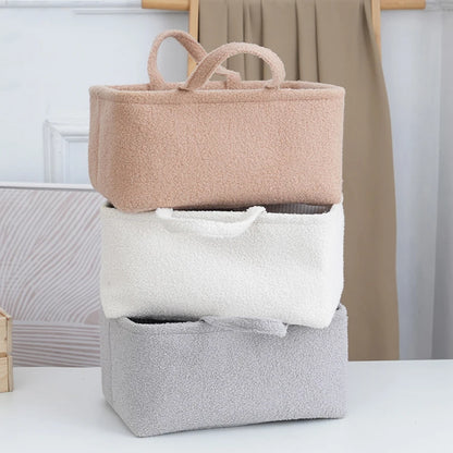 Teddy storage basket - multifunctional diaper bag &amp; organizer - for bottles, diapers &amp; baby items