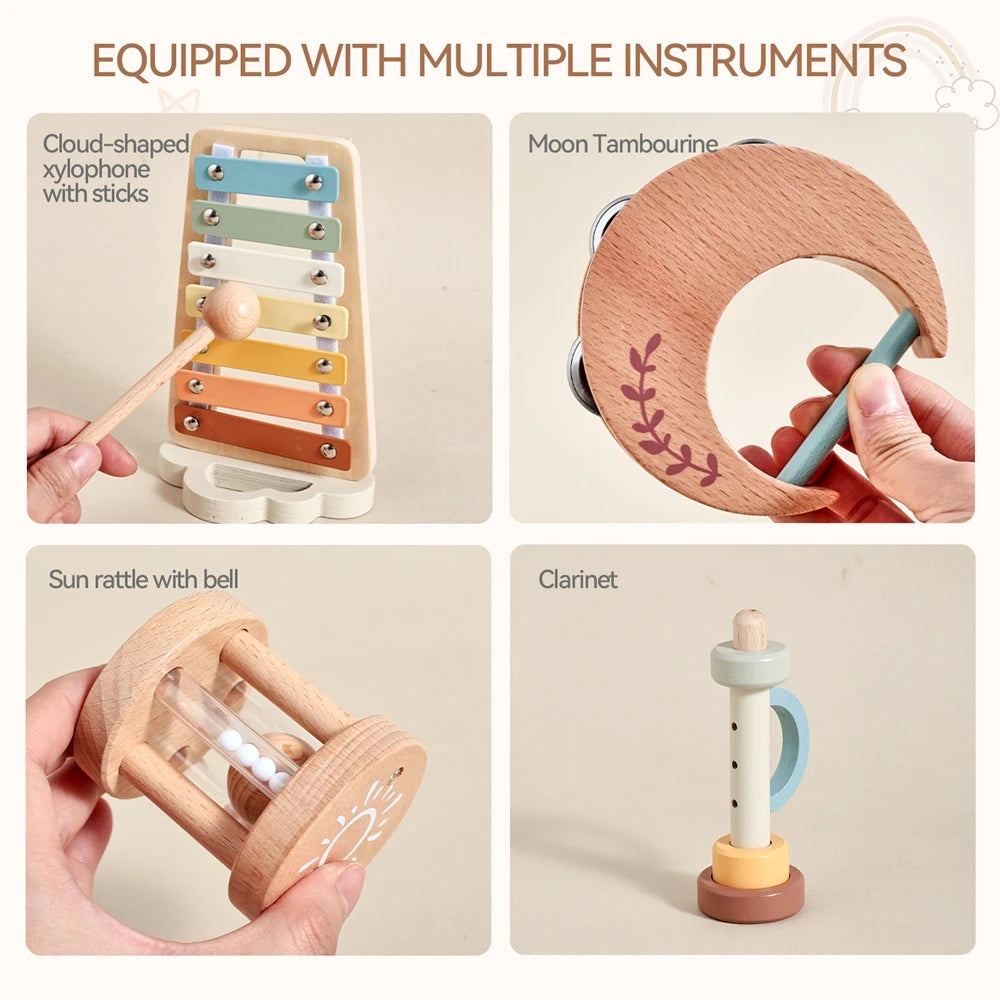 Wooden baby musical toys – educational toys