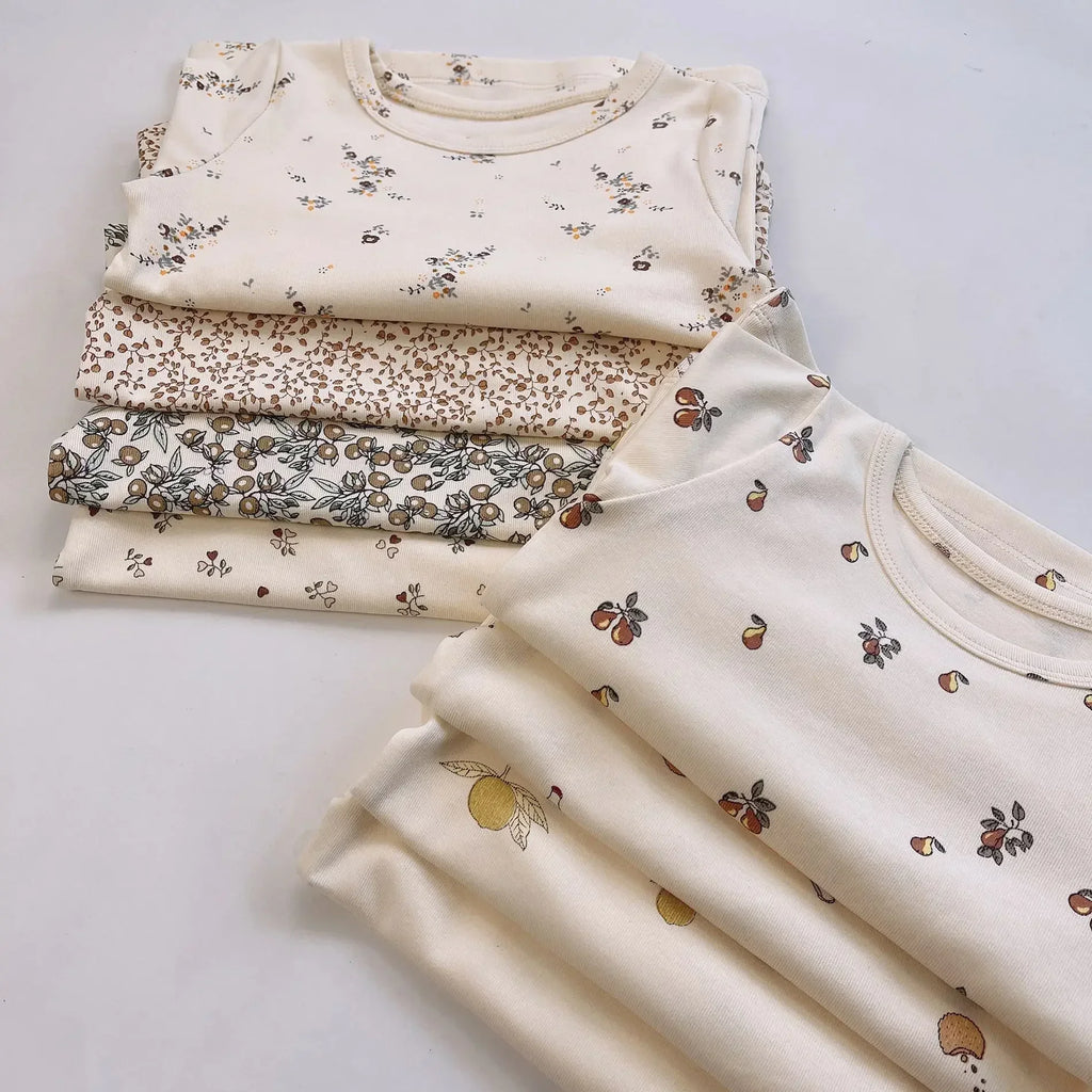 Baby pajama set – long sleeves &amp; pants – soft cotton – unisex loungewear