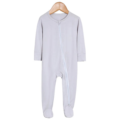Babygrow - Bamboo with zipper - breathable &amp; unisex 0–24 months 