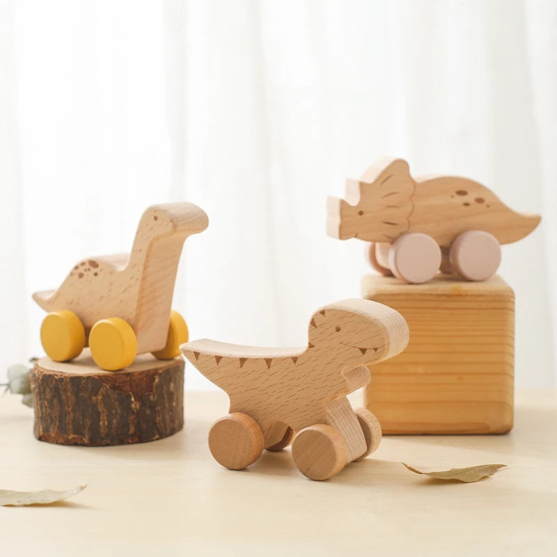 Wooden toy cars – sustainable beechwood vehicles – available in various designs