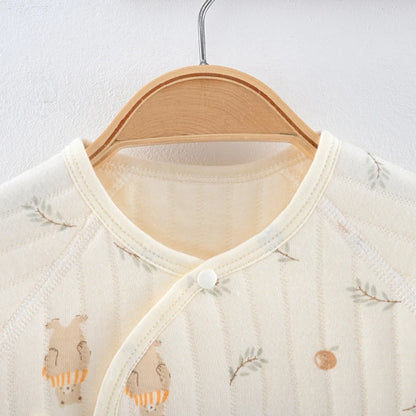 Baby romper with long sleeves – 3-layer cotton – spring/autumn – unisex romper/playsuit for newborns