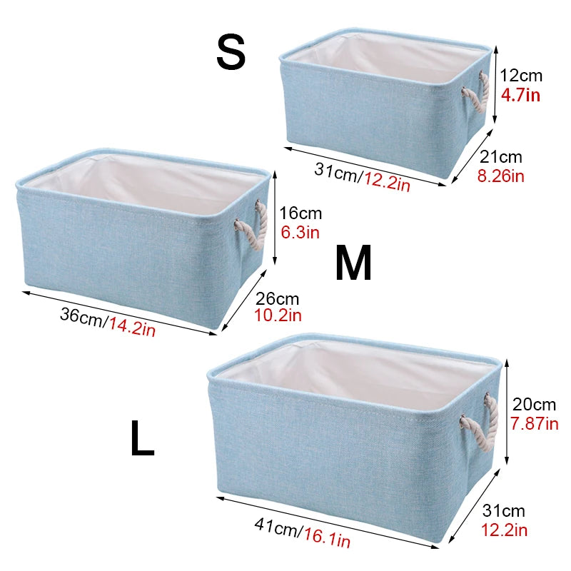 Foldable linen storage basket – toy basket &amp; laundry basket – organizer for children's room &amp; household