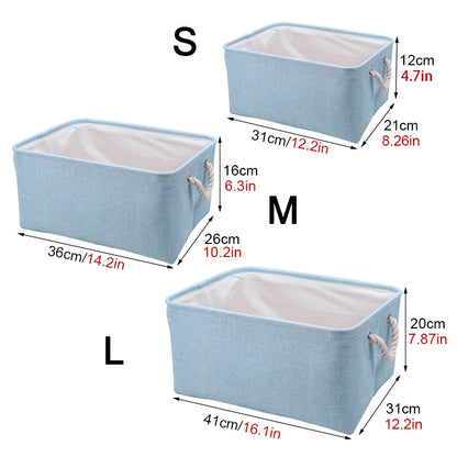 Foldable linen storage basket – toy basket &amp; laundry basket – organizer for children's room &amp; household