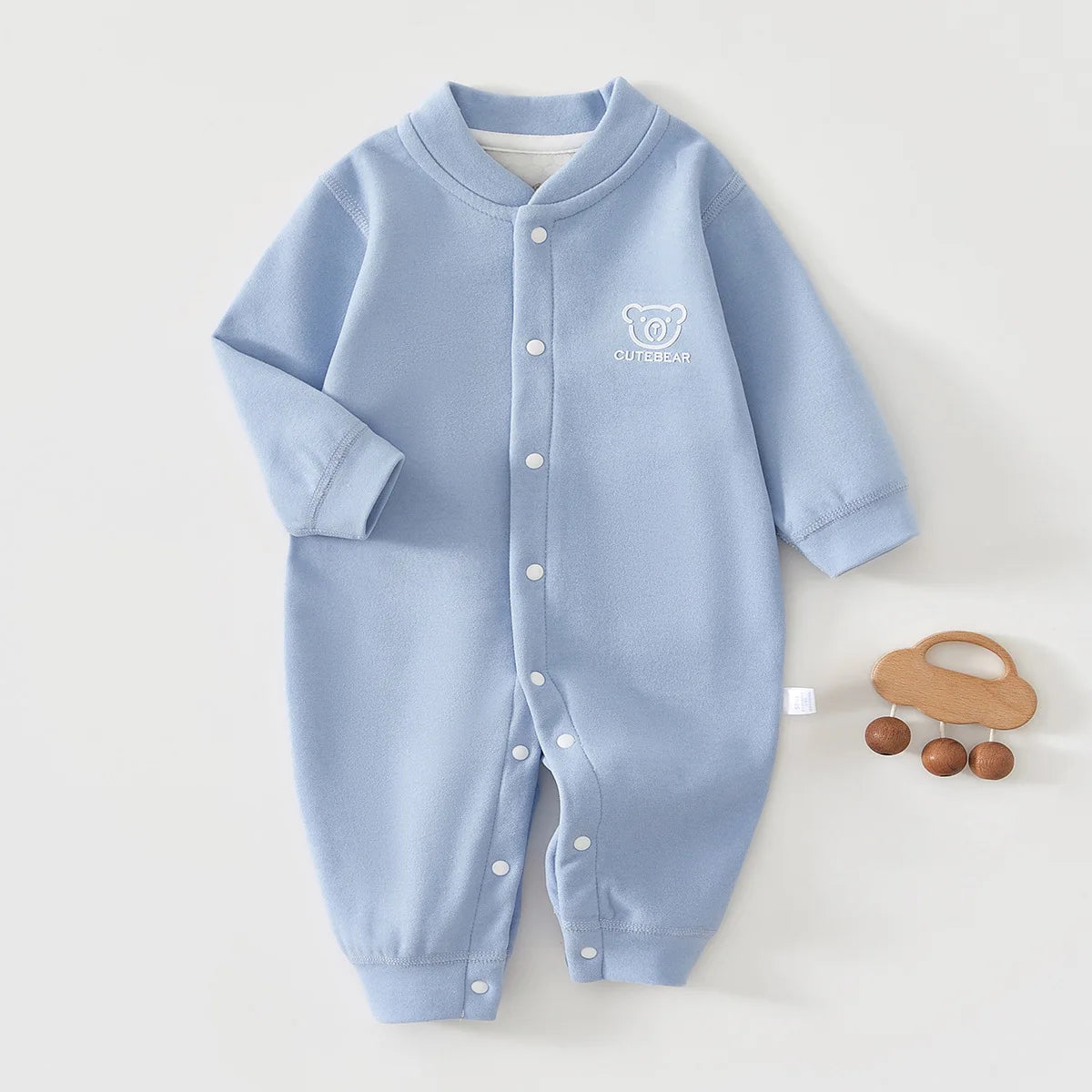 Warm baby romper – autumn/winter – soft cotton – unisex